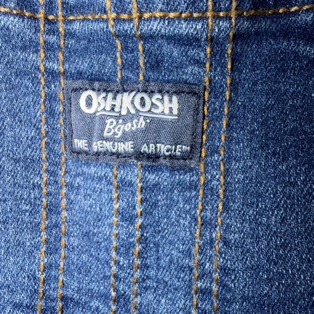 Infant Oshkosh B Gosh Denim Overalls Size 12 Months Bibs Country‎ Outdoor Snap